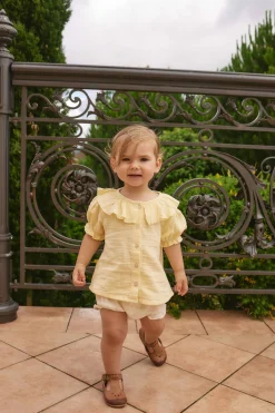 Organic Cotton Muslin Alora Top - Sunshine