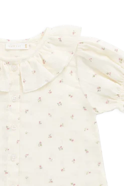 Organic Cotton Muslin Alora Top - Willow Rose