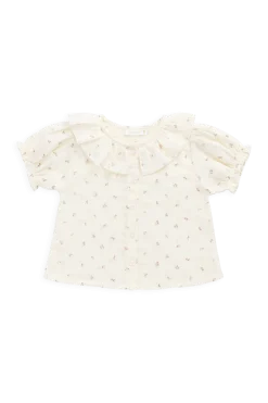 Organic Cotton Muslin Alora Top - Willow Rose