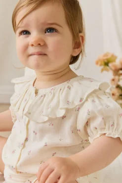 Organic Cotton Muslin Alora Top - Willow Rose