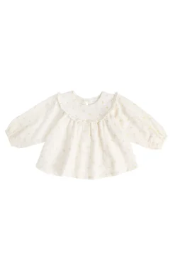 Organic Cotton Muslin Amira Blouse - Vintage Ditsy