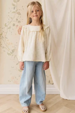 Organic Cotton Muslin Amira Blouse - Vintage Ditsy