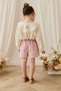 Organic Cotton Muslin Amira Blouse - Willow Rose