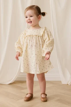 Organic Cotton Muslin Amira Dress - Dina Antique
