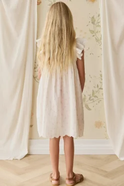 Organic Cotton Muslin Annalise Dress - Pauline Pink