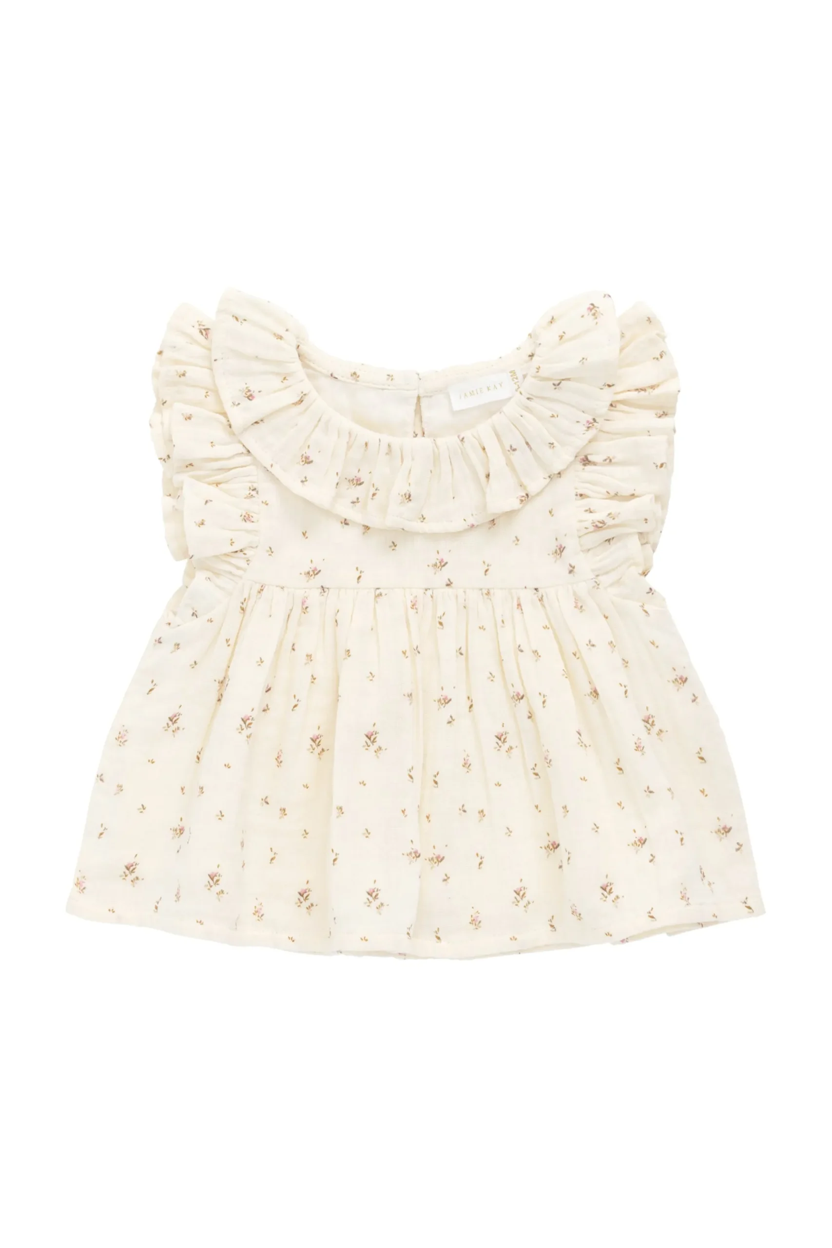 Organic Cotton Muslin Banks Blouse - Dina Antique