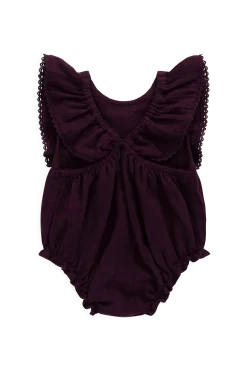 Organic Cotton Muslin Beatrice Playsuit - Fig