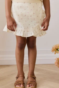 Organic Cotton Muslin Celine Skirt - Willow Rose