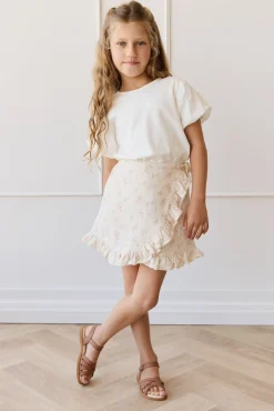 Organic Cotton Muslin Celine Skirt - Emelia Pink