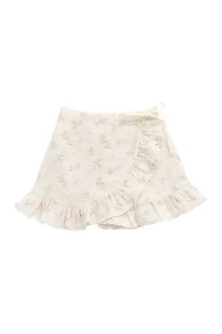 Organic Cotton Muslin Celine Skirt - Emelia Pink