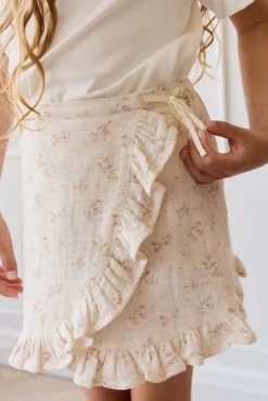 Organic Cotton Muslin Celine Skirt - Emelia Pink