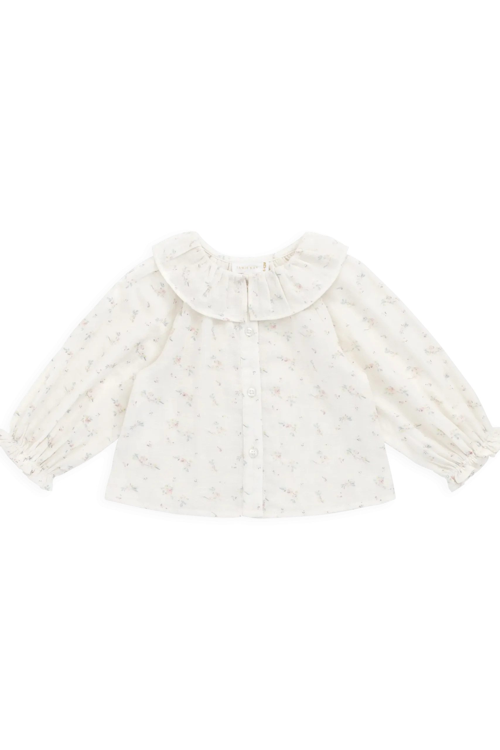 Organic Cotton Muslin Christabel Blouse - Solange Snow