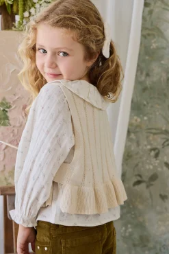 Organic Cotton Muslin Christabel Blouse - Solange Snow