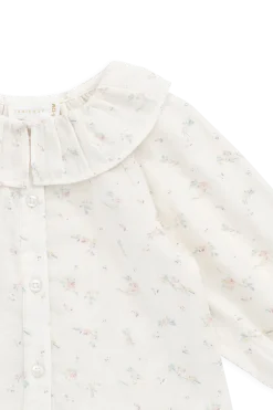 Organic Cotton Muslin Christabel Blouse - Solange Snow
