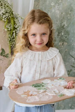 Organic Cotton Muslin Christabel Blouse - Solange Snow