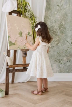 Organic Cotton Muslin Christabel Dress - Solange Snow