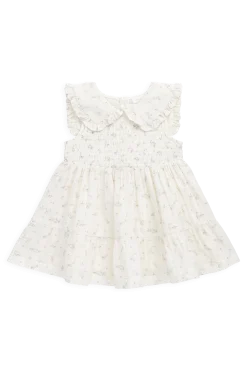 Organic Cotton Muslin Christabel Dress - Solange Snow