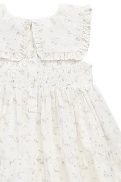Organic Cotton Muslin Christabel Dress - Solange Snow