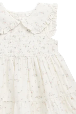 Organic Cotton Muslin Christabel Dress - Solange Snow