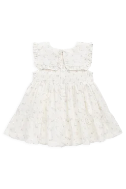 Organic Cotton Muslin Christabel Dress - Solange Snow