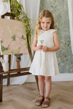 Organic Cotton Muslin Christabel Dress - Solange Snow