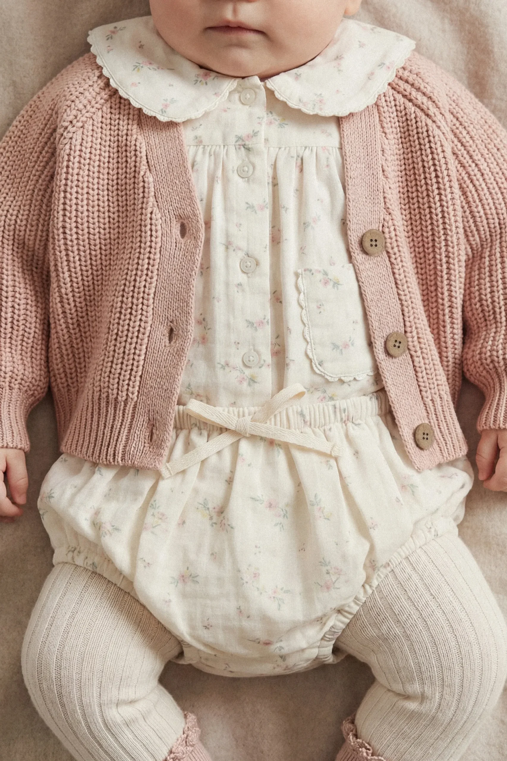 Organic Cotton Muslin Classic Bloomer - Solange Snow