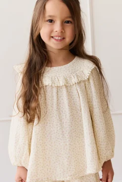 Organic Cotton Muslin Cleo Blouse - Pippa Pink