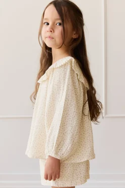 Organic Cotton Muslin Cleo Blouse - Pippa Pink