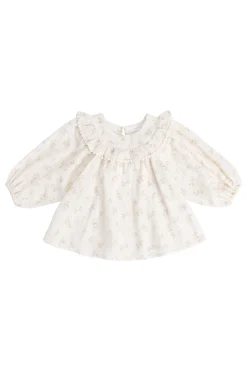 Organic Cotton Muslin Cleo Blouse - Emelia Pink