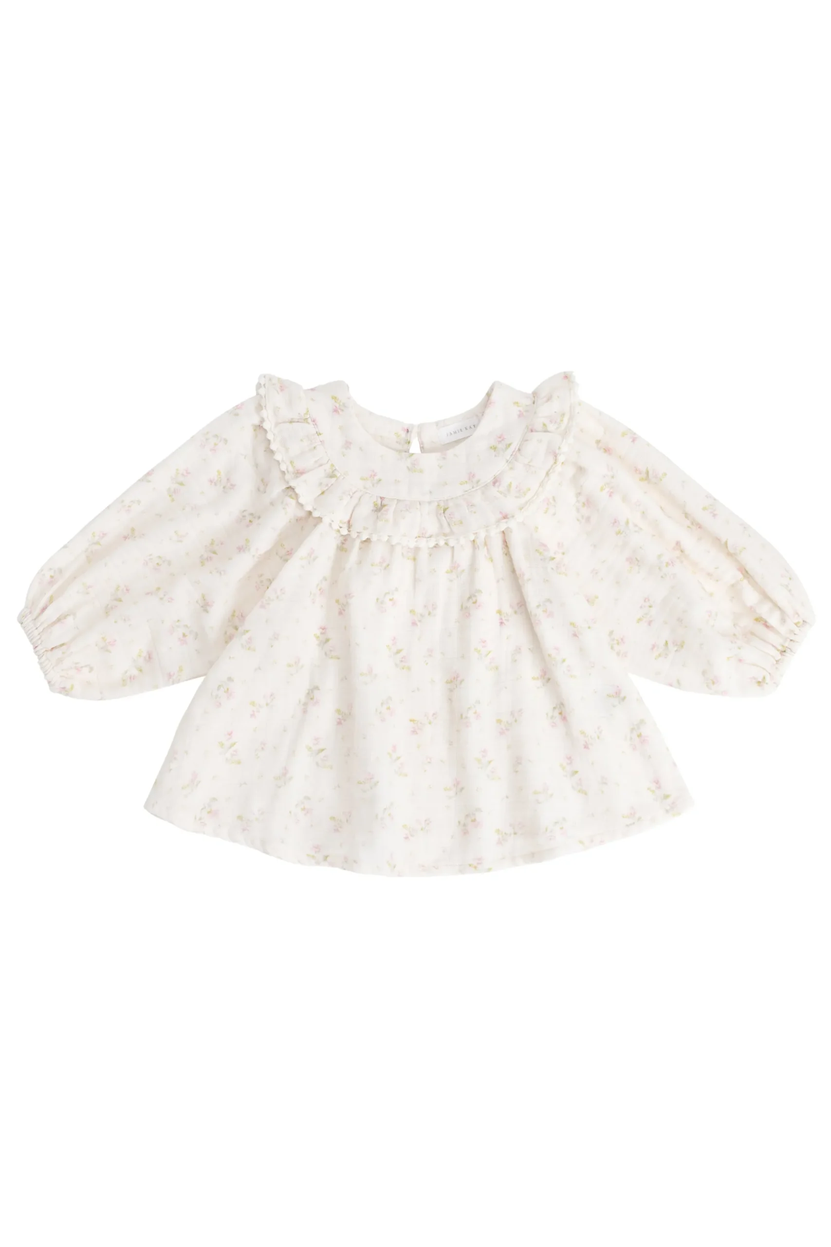 Organic Cotton Muslin Cleo Blouse - Emelia Pink