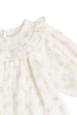 Organic Cotton Muslin Cleo Blouse - Emelia Pink