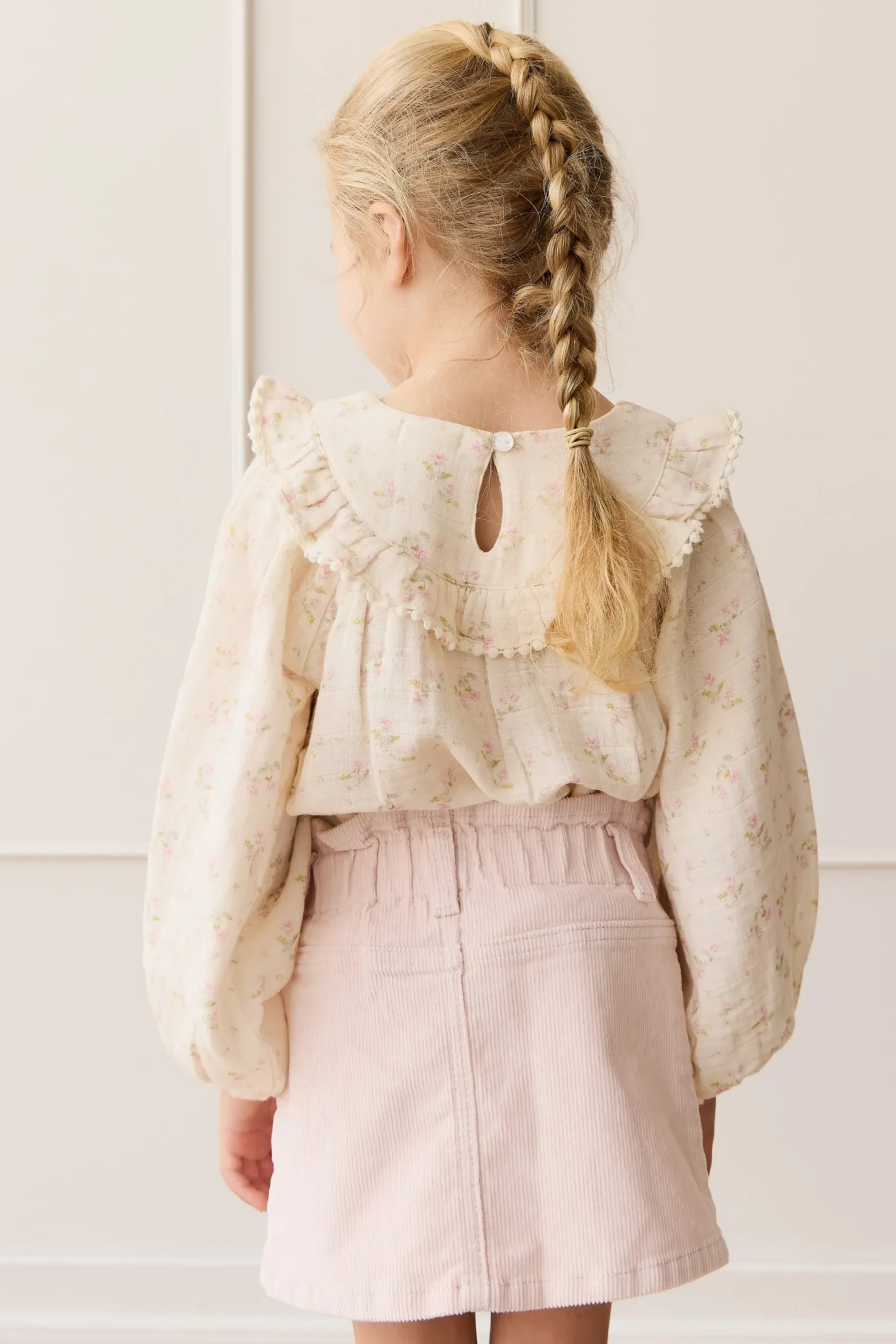 Organic Cotton Muslin Cleo Blouse - Emelia Pink