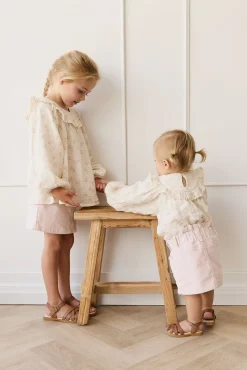 Organic Cotton Muslin Cleo Blouse - Emelia Pink