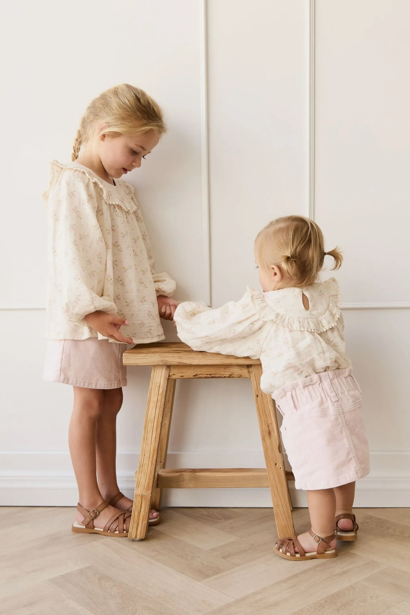 Organic Cotton Muslin Cleo Blouse - Emelia Pink