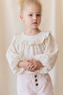 Organic Cotton Muslin Cleo Blouse - Emelia Pink