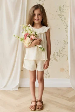 Organic Cotton Muslin Emelia Short - Vintage Ditsy