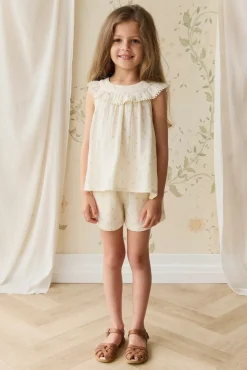 Organic Cotton Muslin Emelia Short - Vintage Ditsy
