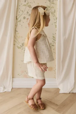 Organic Cotton Muslin Emelia Short - Vintage Ditsy