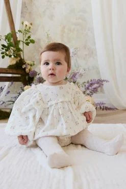 Organic Cotton Muslin Frances Playsuit-Ayla Whisper