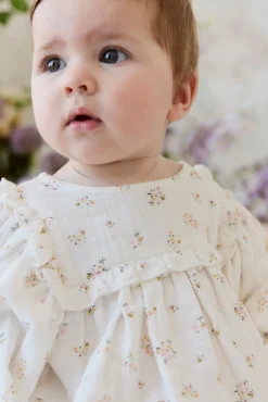 Organic Cotton Muslin Frances Playsuit-Ayla Whisper