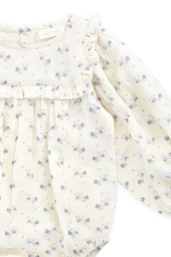 Organic Cotton Muslin Frances Playsuit-Molly Blue