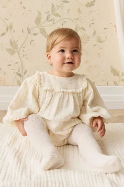 Organic Cotton Muslin Frances Playsuit - Vintage Ditsy