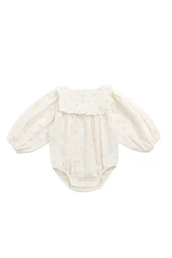 Organic Cotton Muslin Frances Playsuit - Vintage Ditsy