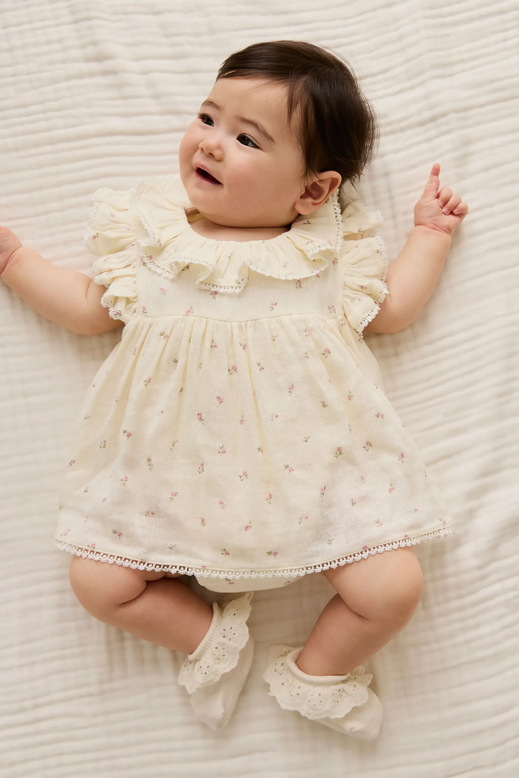 Organic Cotton Muslin Frannie Playsuit - Willow Rose