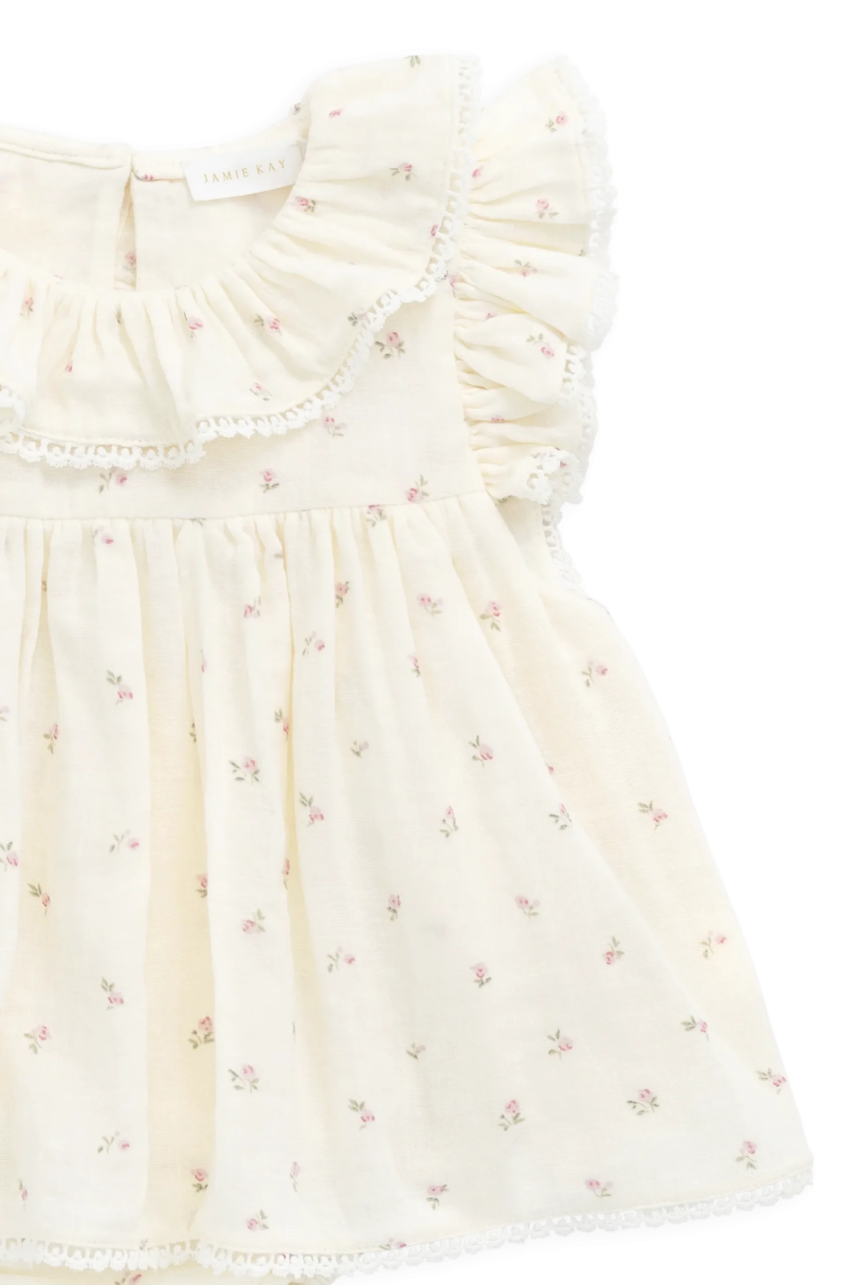 Organic Cotton Muslin Frannie Playsuit - Willow Rose