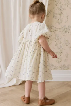 Organic Cotton Muslin Frannie Dress-Molly Blue
