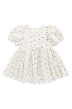 Organic Cotton Muslin Frannie Dress-Molly Blue