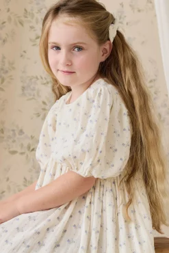 Organic Cotton Muslin Frannie Dress-Molly Blue