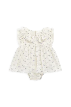 Organic Cotton Muslin Frannie Playsuit-Molly Blue