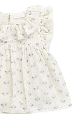 Organic Cotton Muslin Frannie Playsuit-Molly Blue